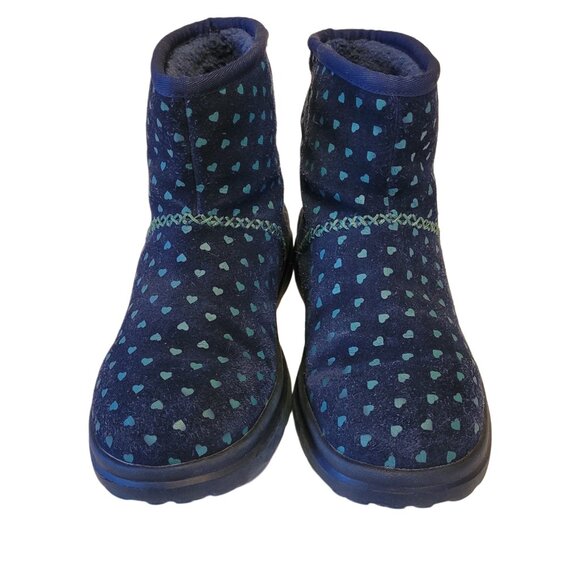 UGG Heart Print Suede Short Boots - Picture 3 of 9